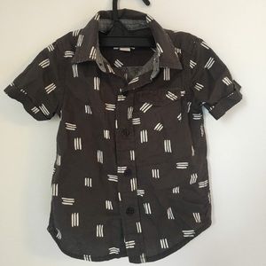 Cat & Jack Short Sleeve Printed Button Up Shirt